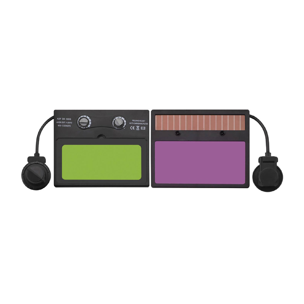 Cristal ADF fotosensible máscara Artery Max con celda solar y filtro de oscurecimiento automático