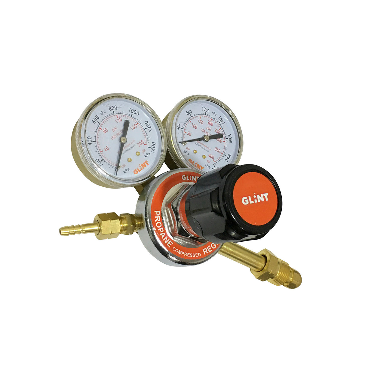 REGULADOR PROPANO GLINT BRONCE LARGO ZR-11B