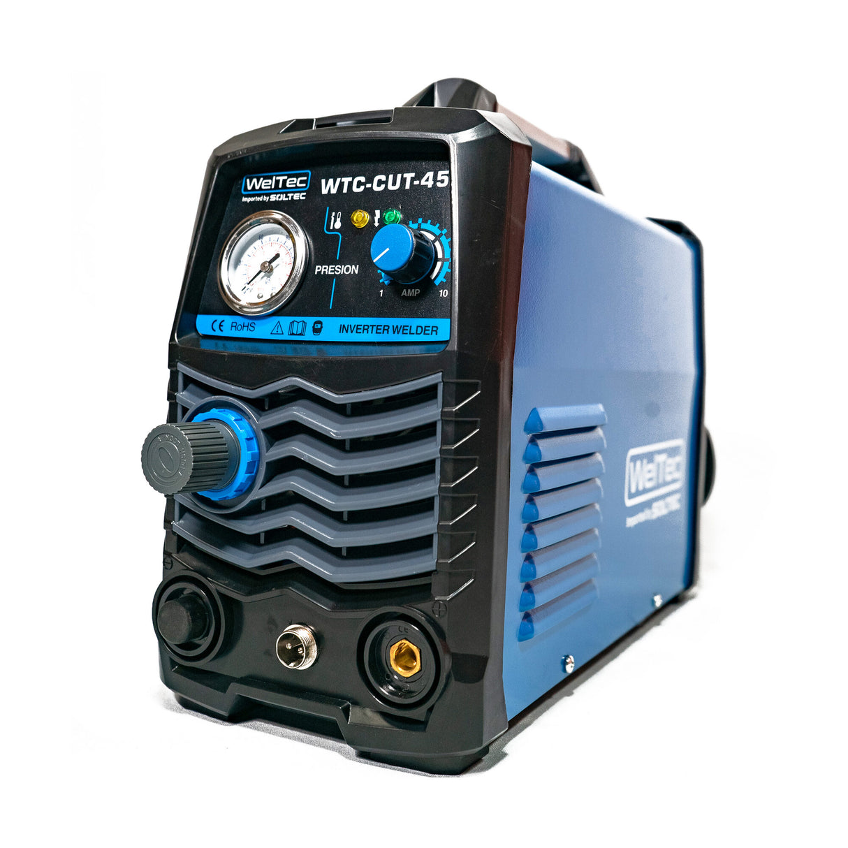 Cortadora plasma Weltec Cut 45 WTC-CUT-45 220V 40A panel de control – Soltec