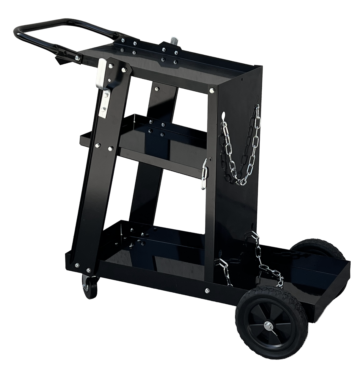 Carro Porta Máquinas WelTec — Soldadora, Cilindro y Accesorios